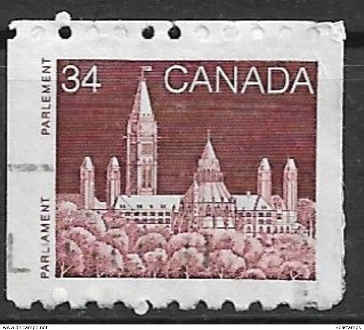 Canada 1985. Scott #952 (U) Parliament (Library)  *Complete Issue* - Coil Stamps