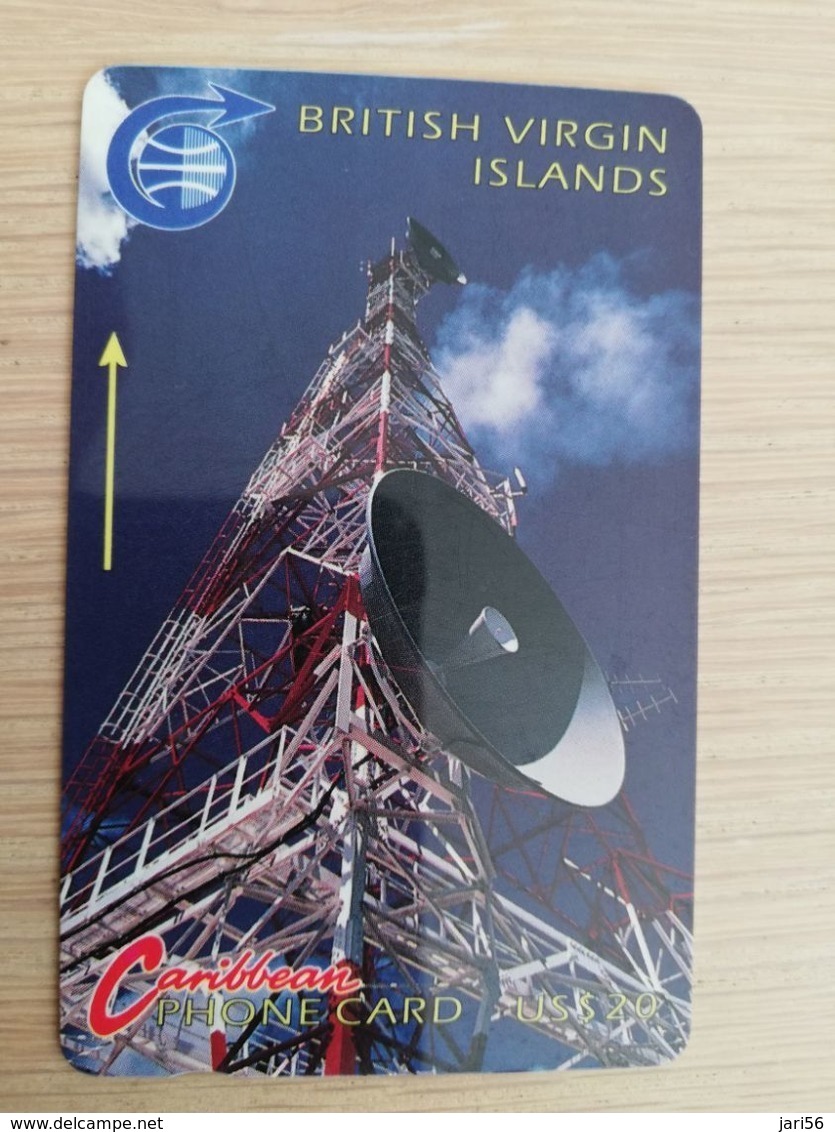 BRITSCH VIRGIN ISLANDS  US$ 20,-  BVI-4AA  COMMUNICATIONS TOWER    4CBVA     Fine Used Card   ** 2618 ** - Vierges (îles)