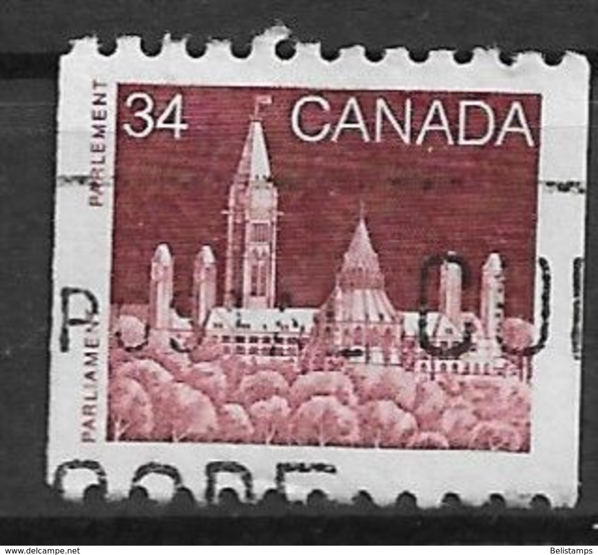 Canada 1985. Scott #952 (U) Parliament (Library)  *Complete Issue* - Coil Stamps