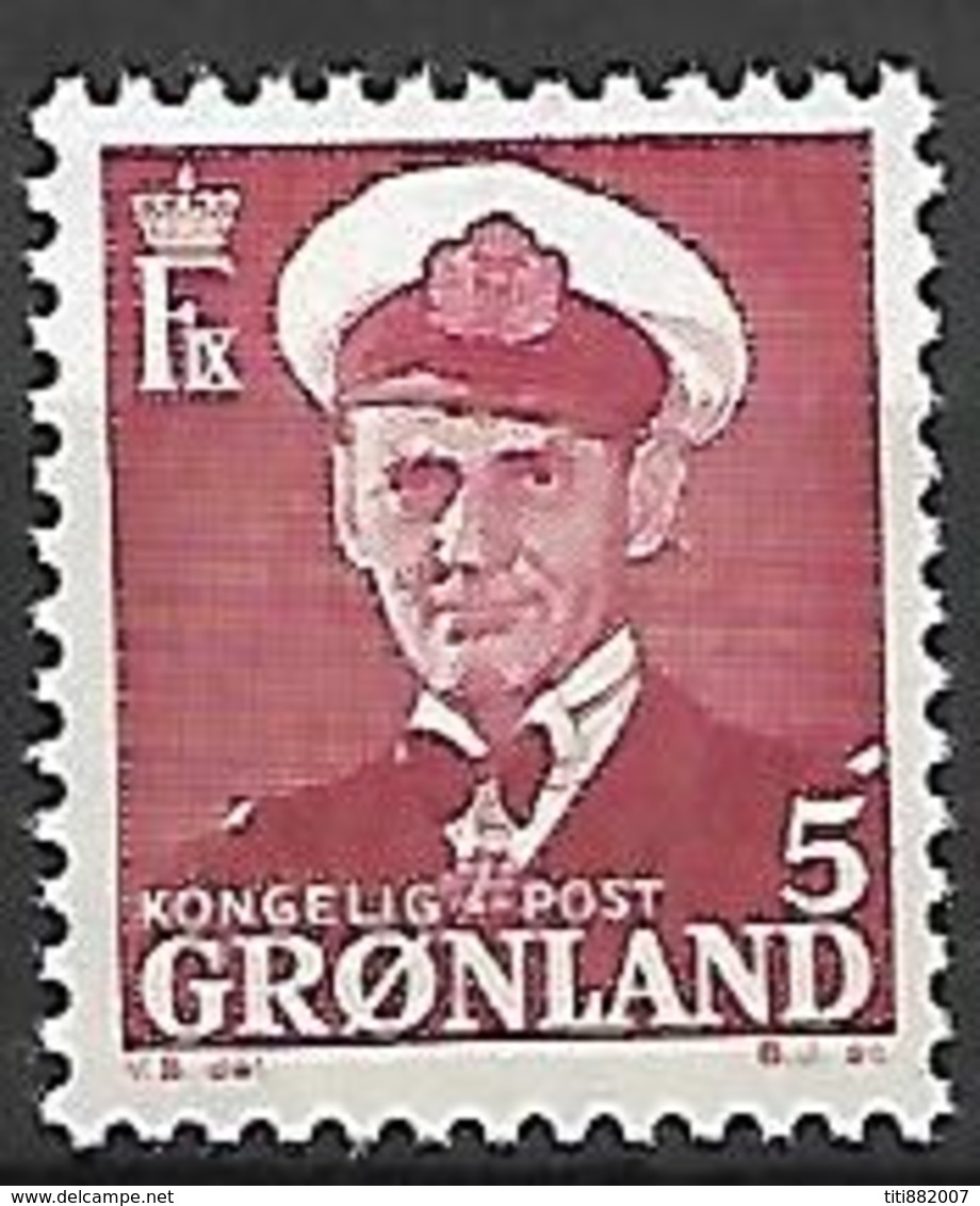 GROENLAND    -   1950  .  Y&T N° 20 **.    Frédéric  IX. - Neufs