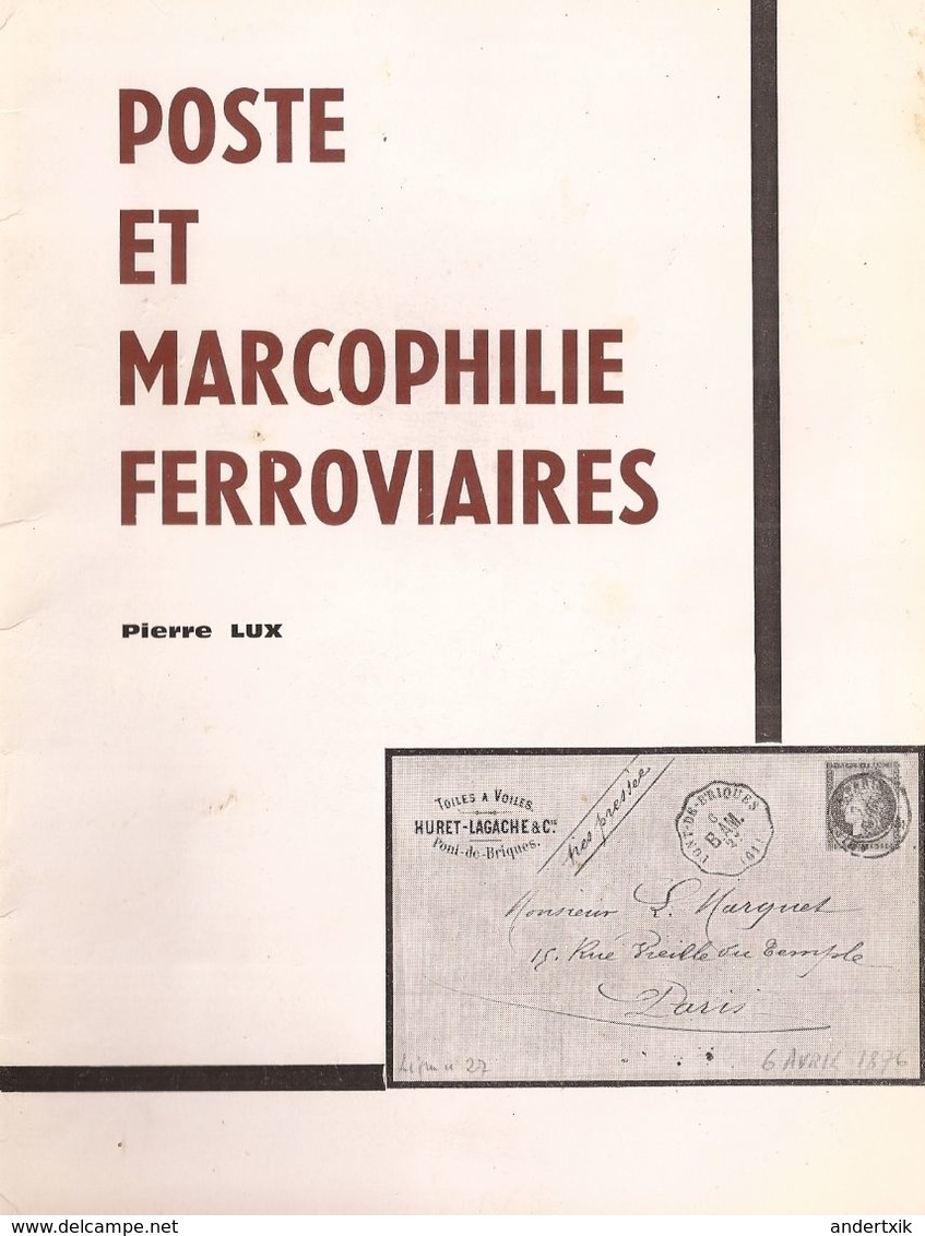 EBook: "Poste Et Marcophilie Ferroviaires" De Pierre Lux - Other & Unclassified