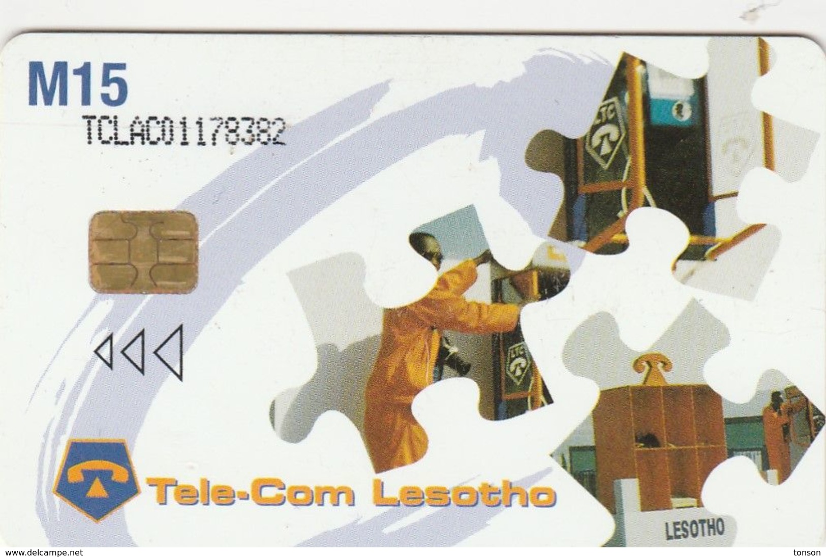 Lesotho, LS-LST-0007, 3rd Issue - AIDS, Stick To One Partner, AIDS Kills, 2 Scans. - Lesoto