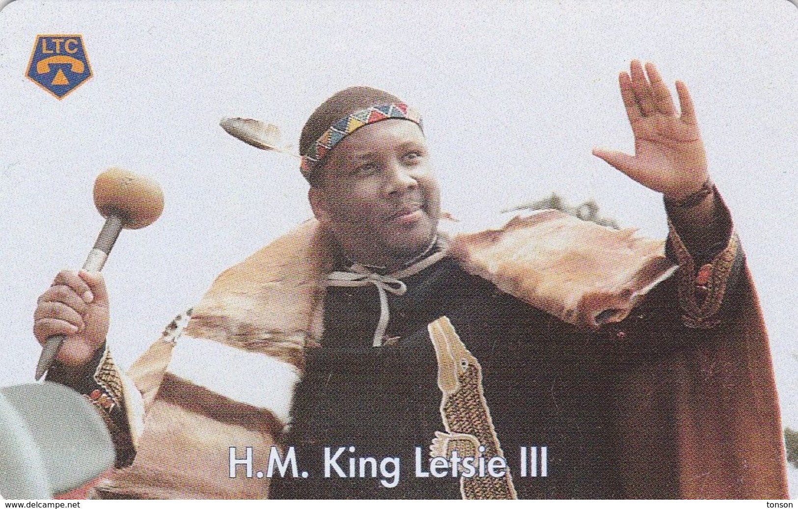 Lesotho, LS-LST-0004, King Letsie III, 2 Scans. - Lesotho