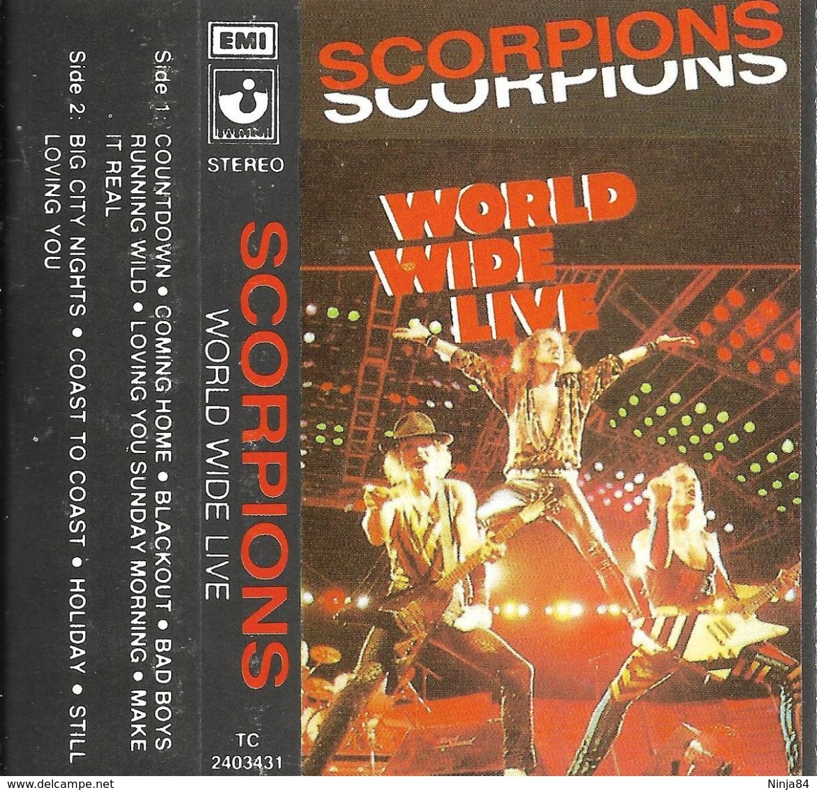 K7 AUDIO  Scorpions  "  World Wide Live  "  Malaisie - Audiocassette