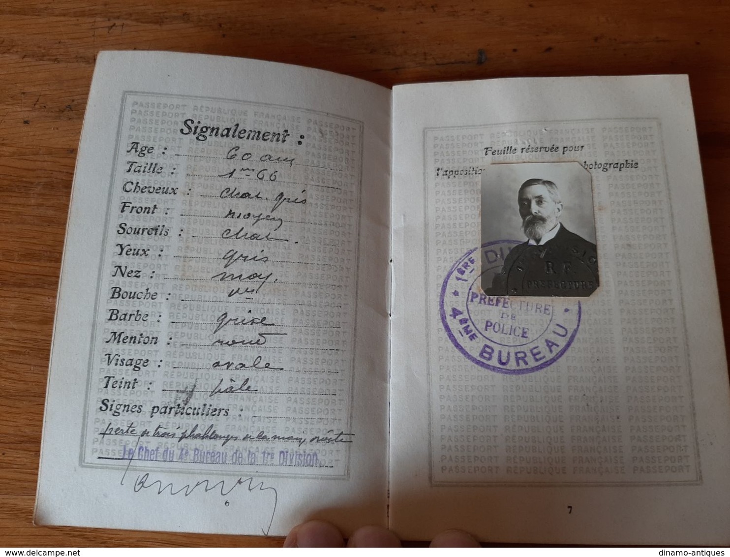 1917 France Passport Passeport Issued In Paris For Travel To Switzerland Issued For Industrial President Of Court Seine - Historical Documents