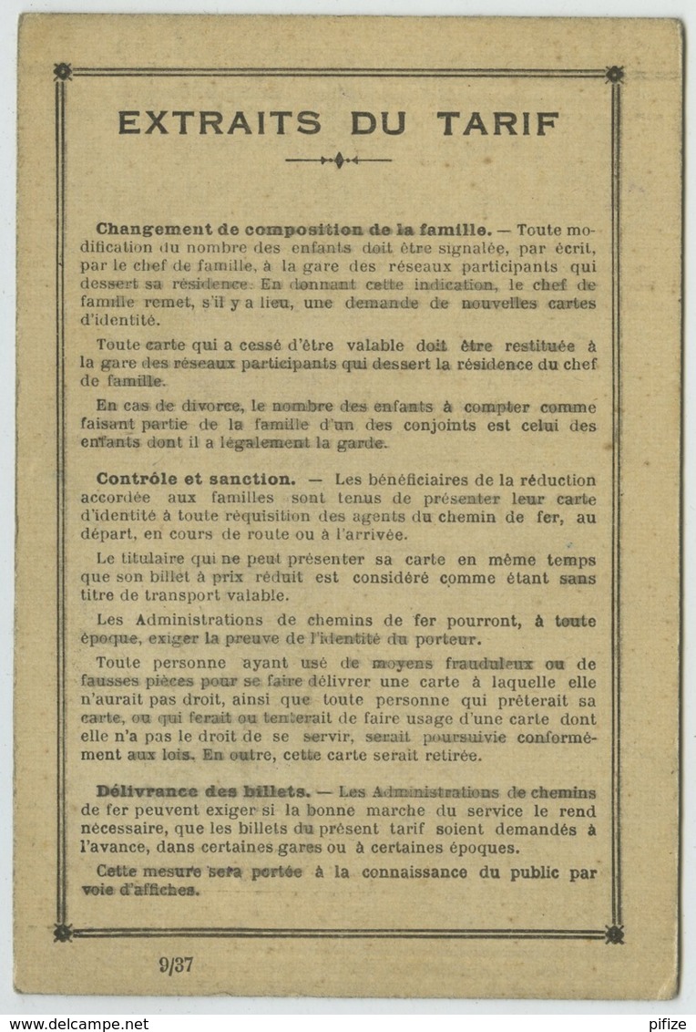 SNCF . Carte D'identité 1938 Pour Réduction De 40% . Gérard Monod , Vanves , Fils Du Pasteur Paul Monod . Protestantisme - Autres & Non Classés