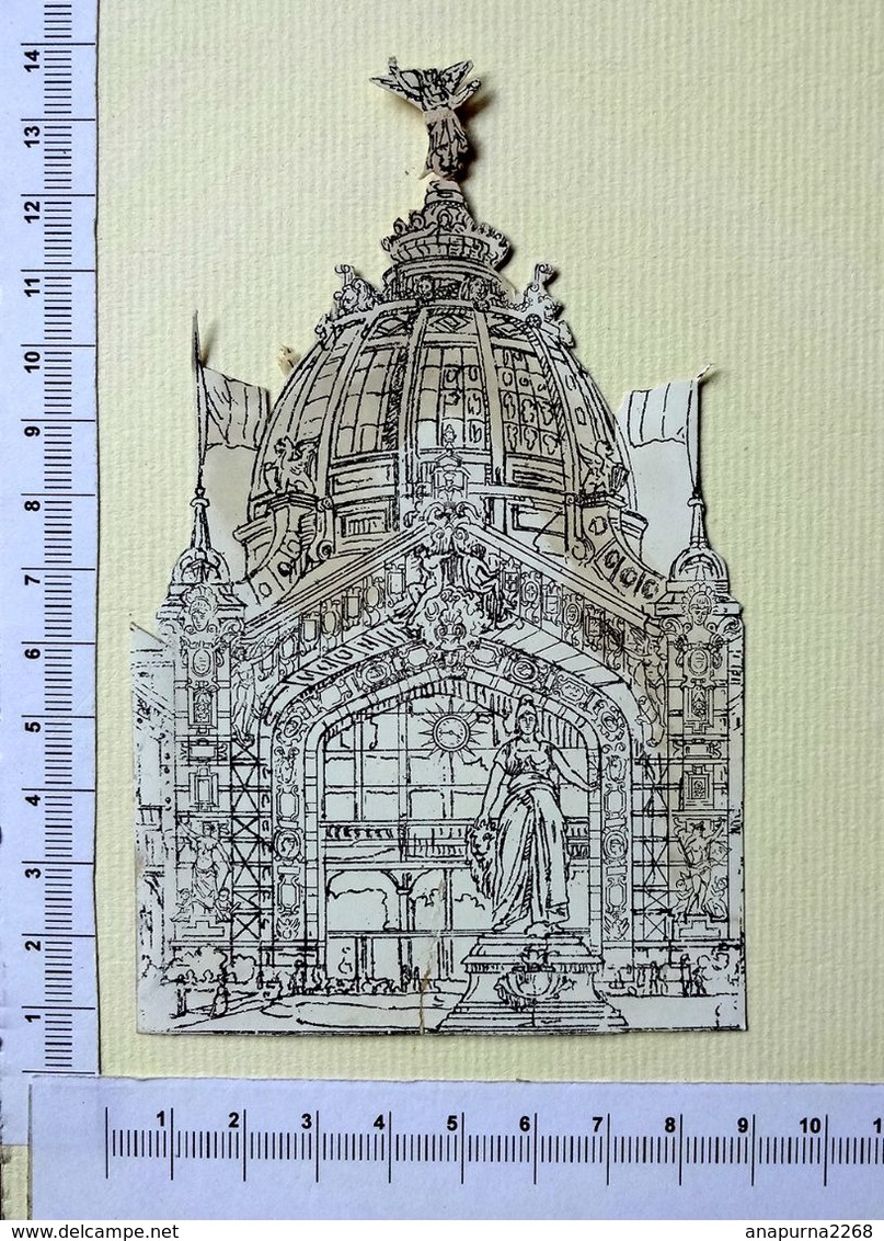 GRAND CHROMO  DECOUPI. EN 2 VERSIONS.....EXPOSITION UNIVERSELLE DE PARIS 1900.....   PAVILLON..DÔME - Sonstige & Ohne Zuordnung