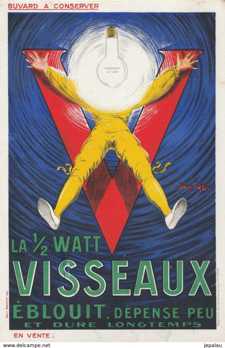 Buvard " La 1/2 Watt Visseaux ... " - Electricity & Gas