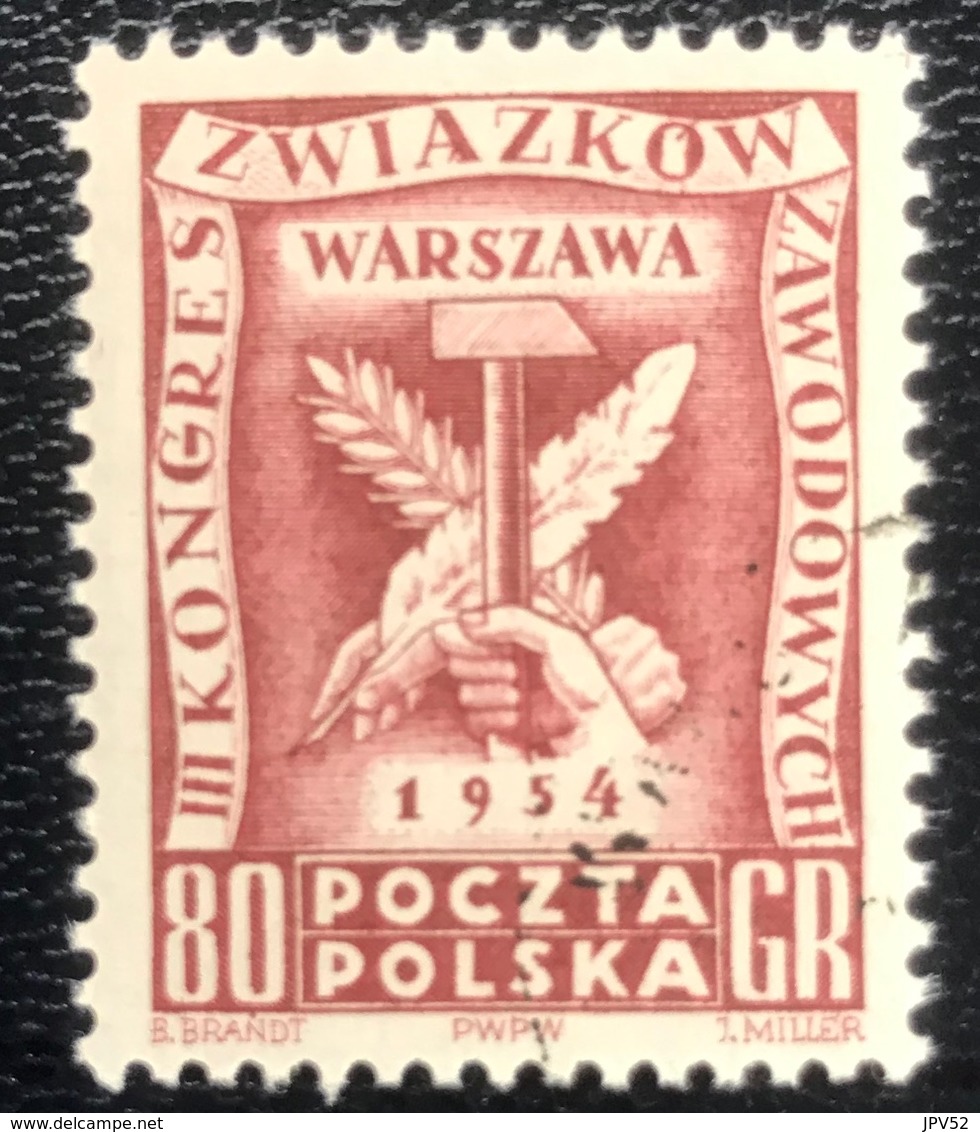 Polska - Poland - Polen - P1/8 - MNH - 1954 - Arbeiderscongres In Warschau - Michel Nr. 848 - Neufs