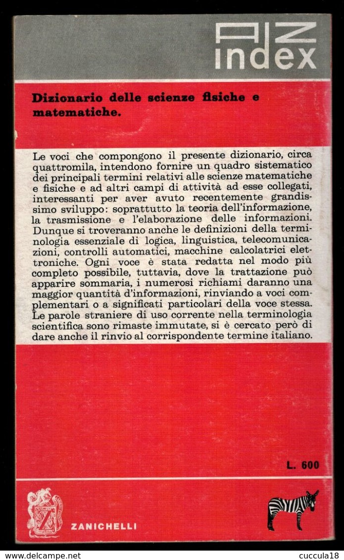 DIZIONARIO DELLE SCIENZE FISICHE E MATEMATICHE - Wörterbücher