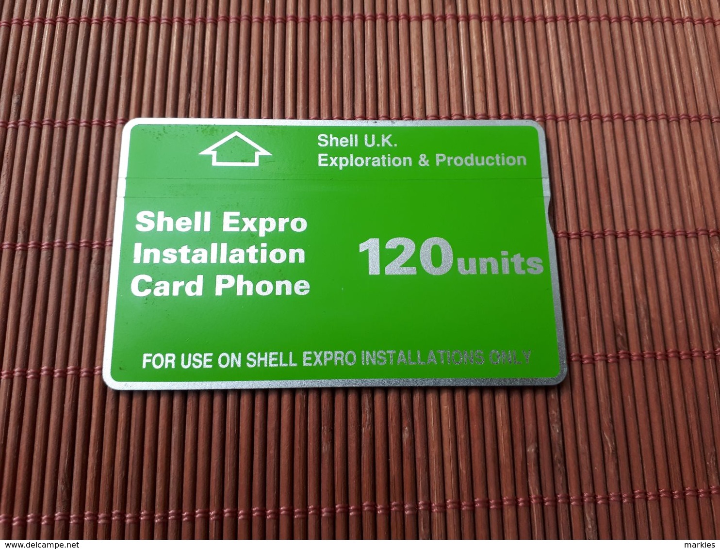 Phonecard SCHELL EXPO  128A  Used RARE - [ 2] Oil Drilling Rig