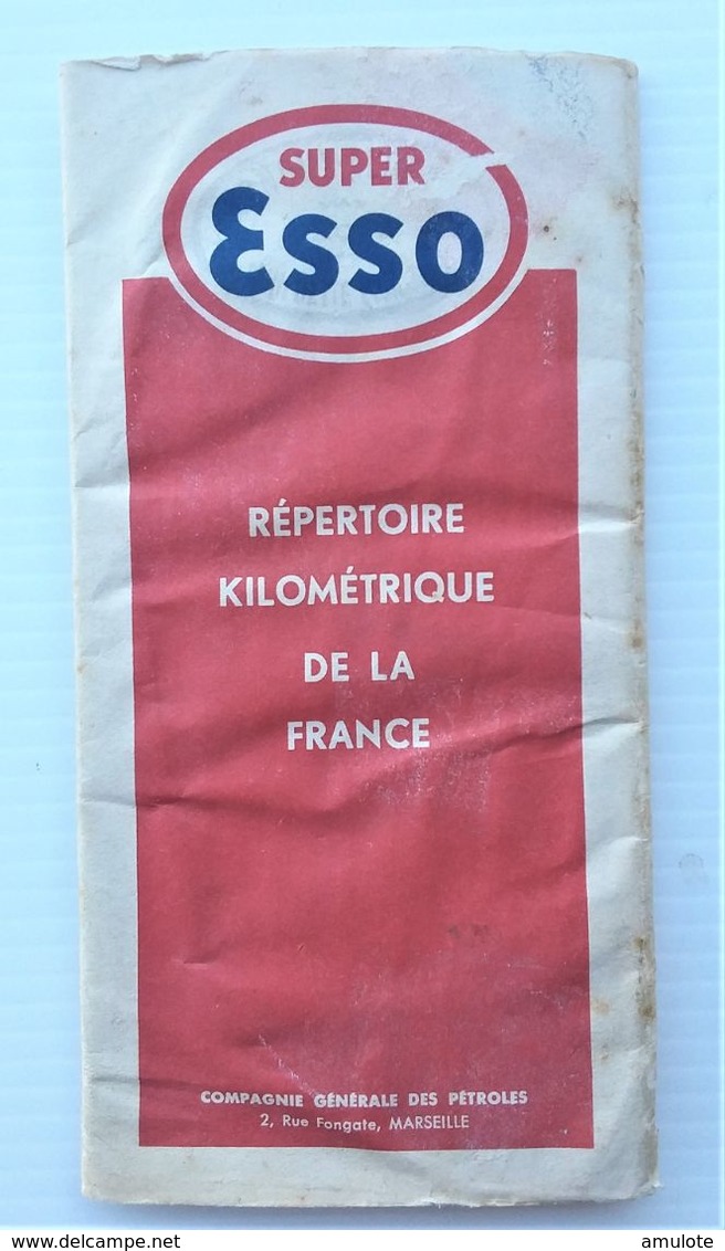 Super ESSO Répertoire Kilométrique De La France - Cartes Routières