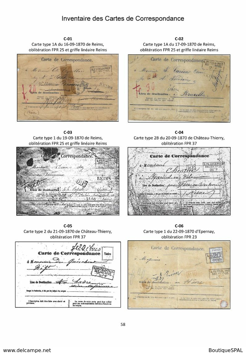 Les premières cartes postales civiles dans les territoires français occupés en 1870-1871 - SPAL 2020