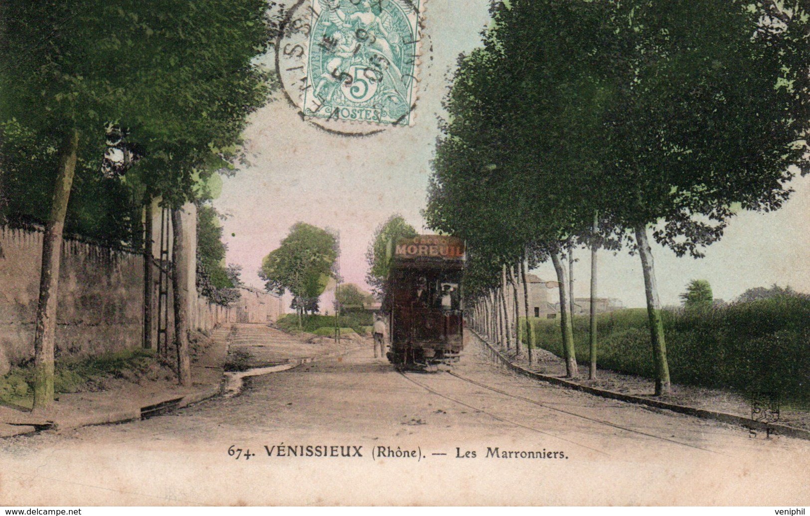 CARTE VENISSIEUX - RHONE -  LES MARRONNIERS -ANNEE 1905 - Vénissieux