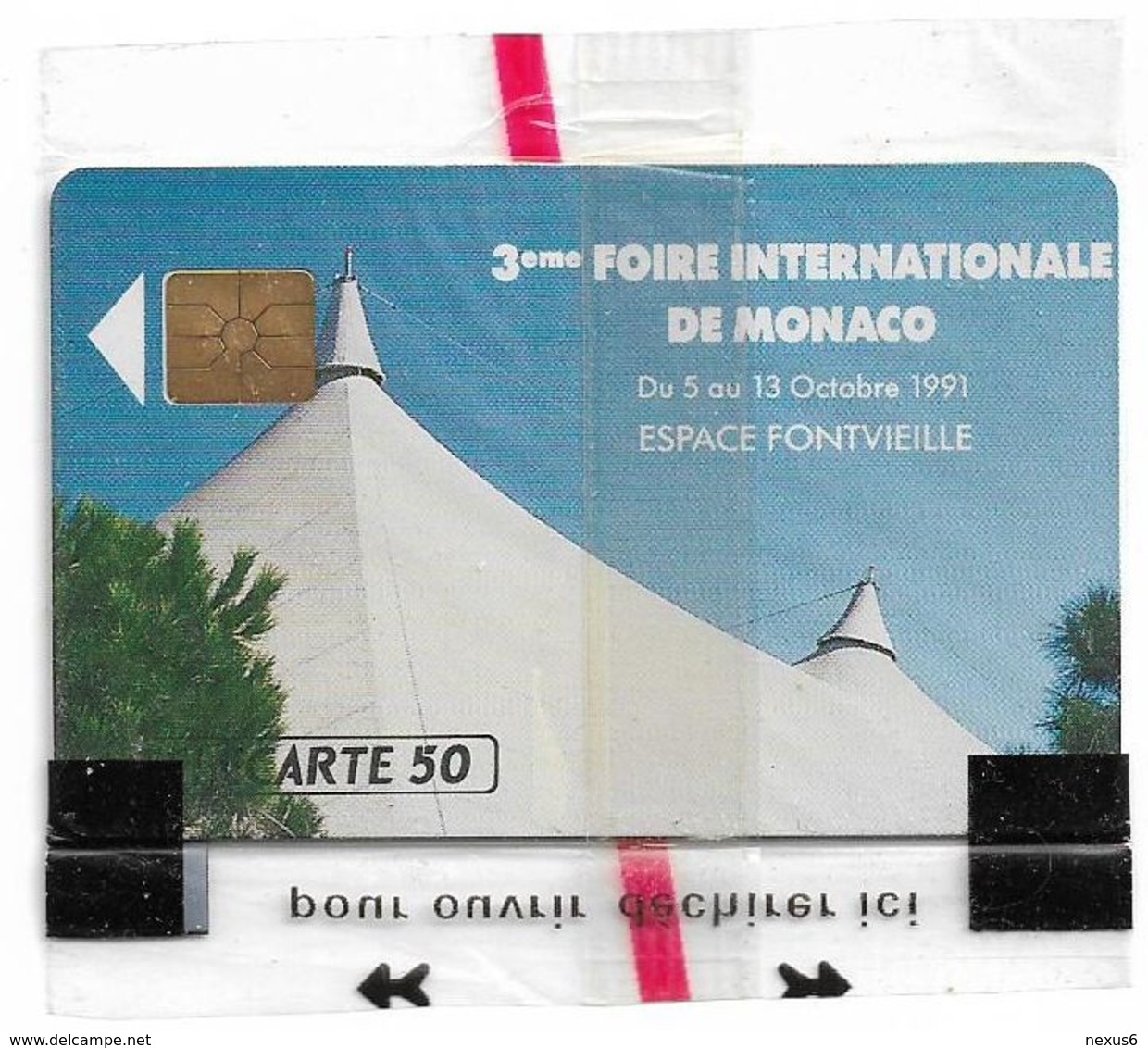 Monaco - MF18 - Ficomias Monte-Carlo - Gem1A Symmetr. Black, 09.1991, 50Units, 10.000ex, NSB - Monaco