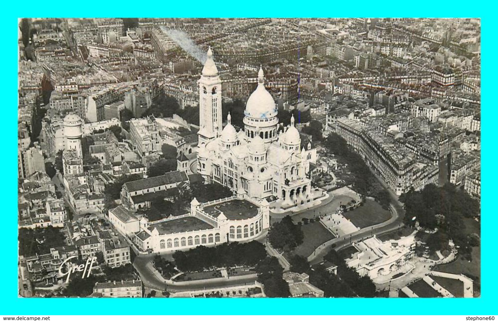 A864 / 007 75 - PARIS Vue Aérienne Basilique Du Sacré Coeur - Andere & Zonder Classificatie