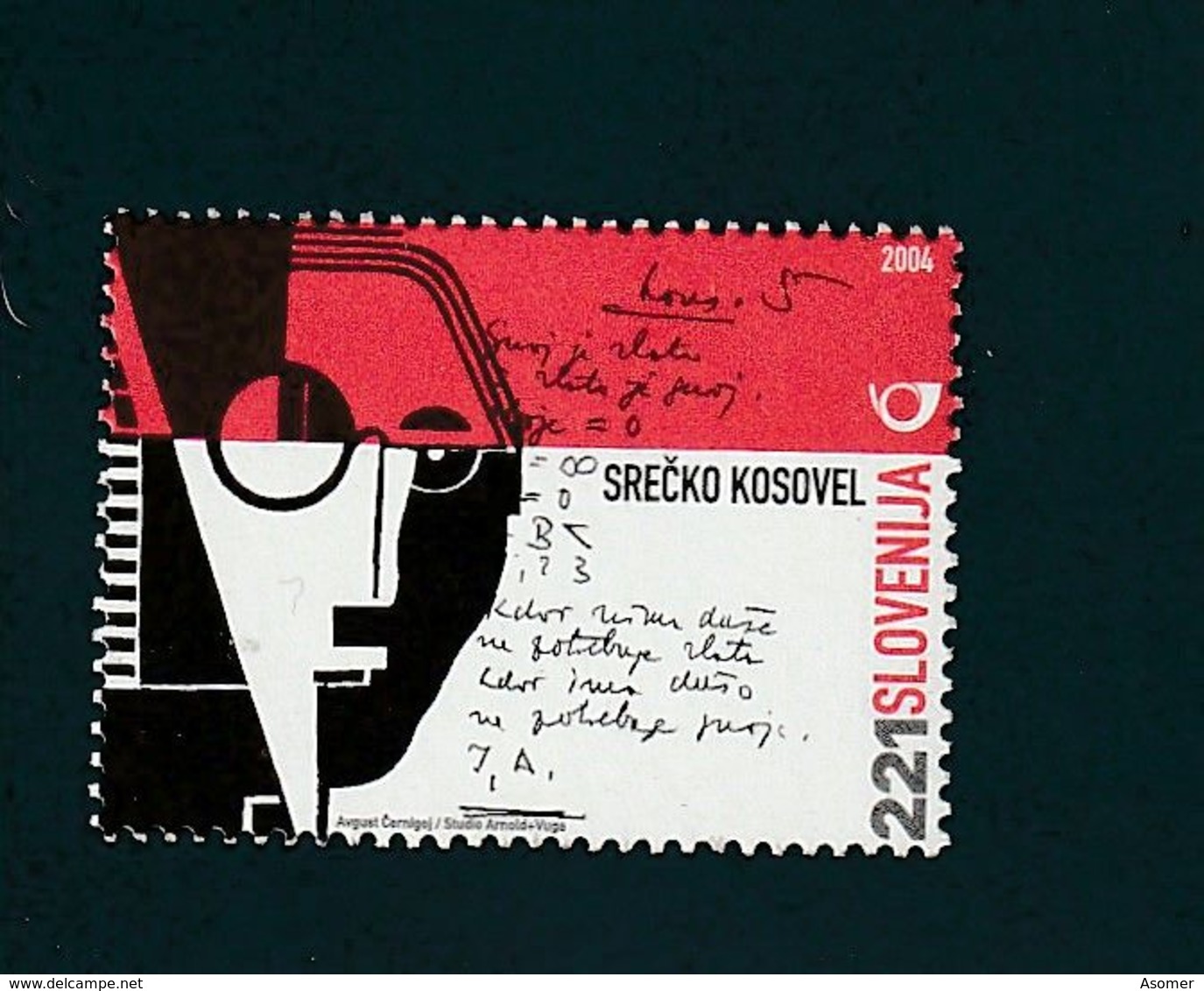 Slovenia Srecko Kosovel Writer 2004  MNH ** - Slovenië