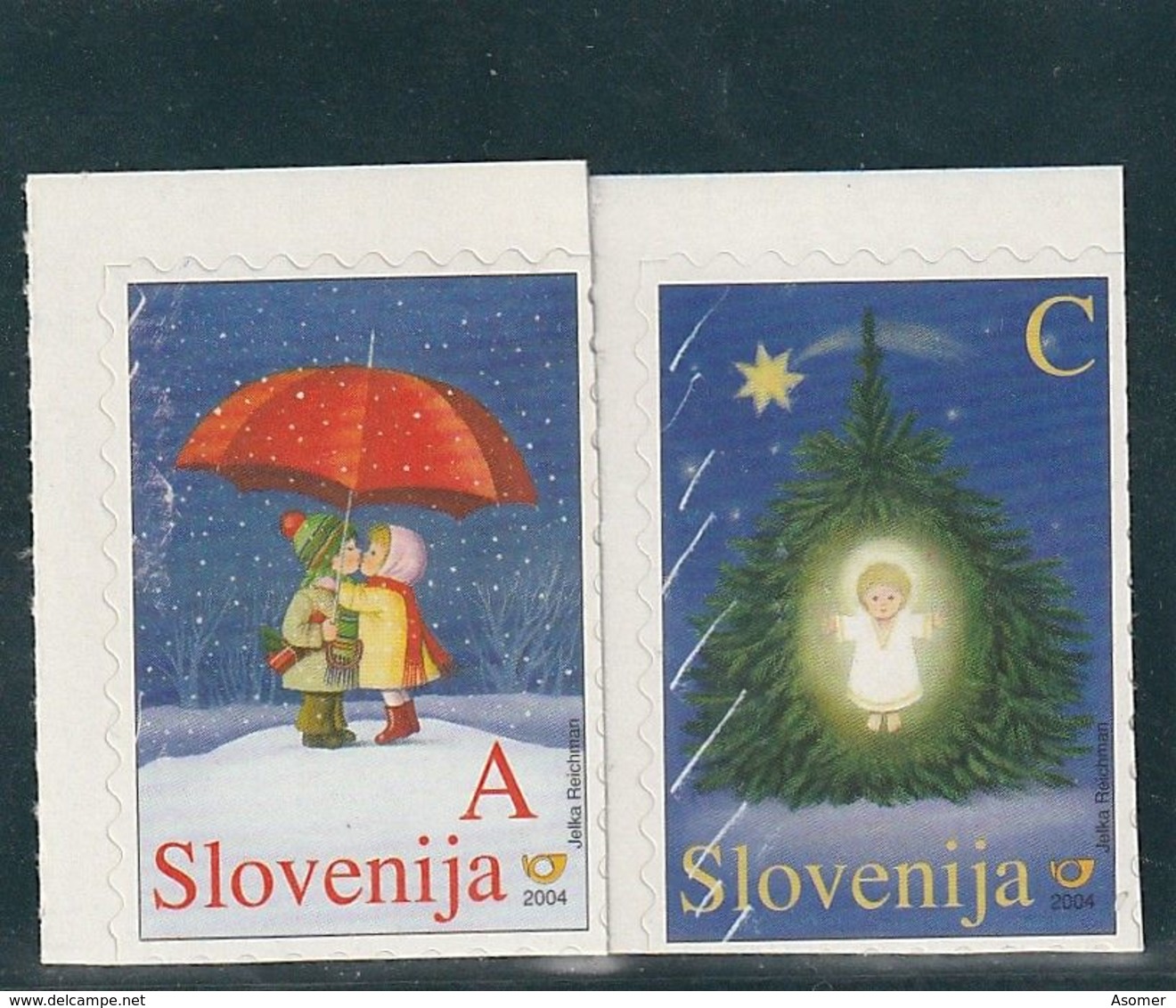 Slovenia Christams Illustration Children Set 2004  MNH ** - Slovénie