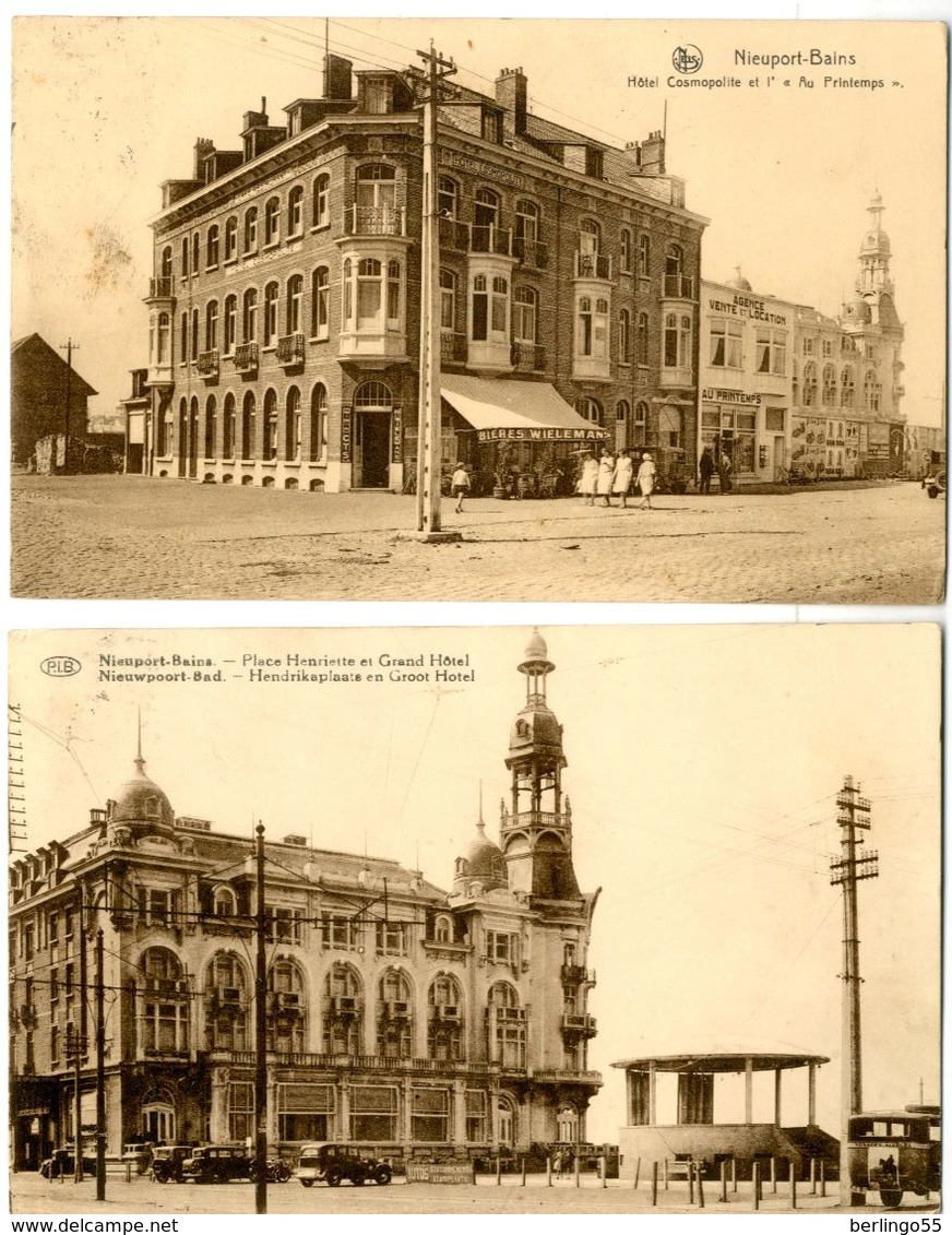 2 Kaarten Van Nieuwpoort-Bad (Nieuport-Bains) - Nieuwpoort