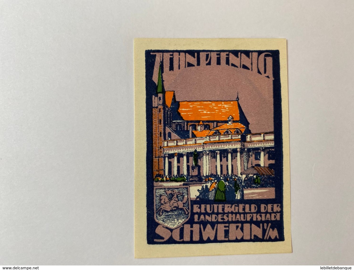 Allemagne Notgeld Schwerin 10 Pfennig - Collections