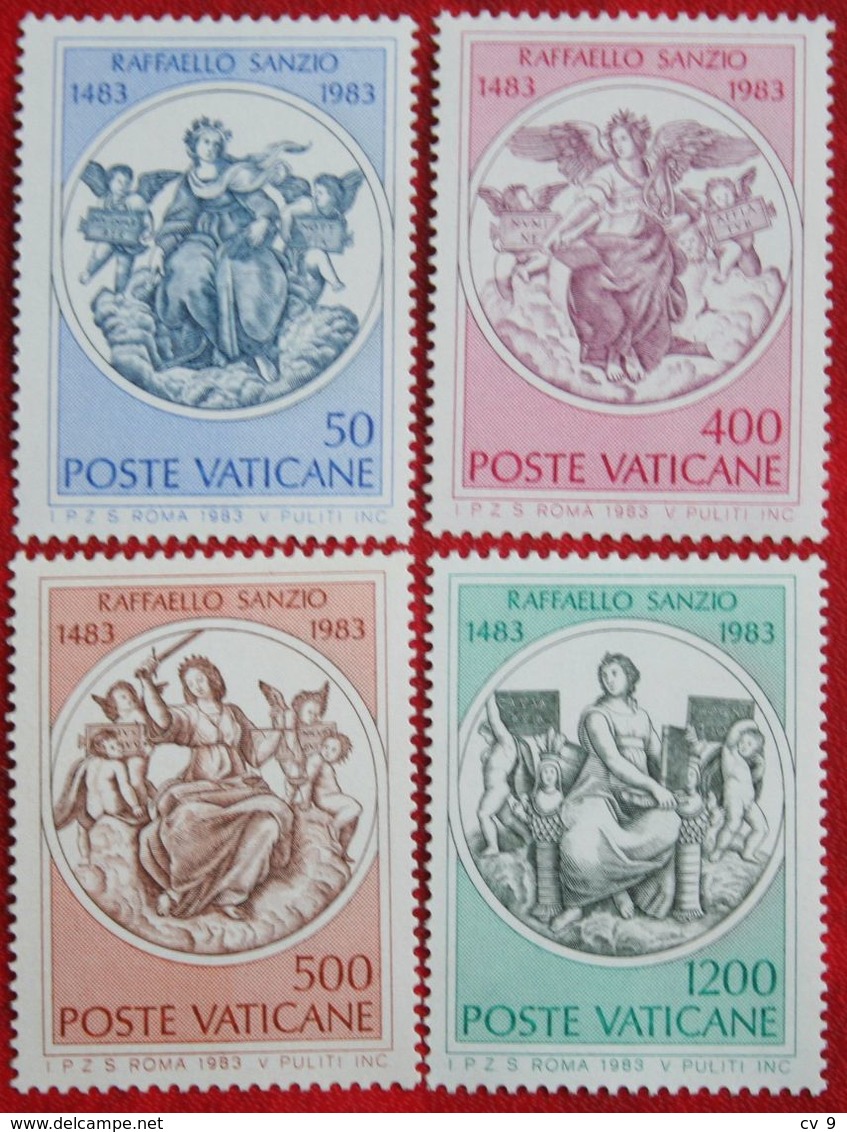 Raffaello Sanzio 1983 Mi 826-829 Yv 743-746 POSTFRIS / MNH / ** VATICANO VATICAN VATICAAN - Unused Stamps