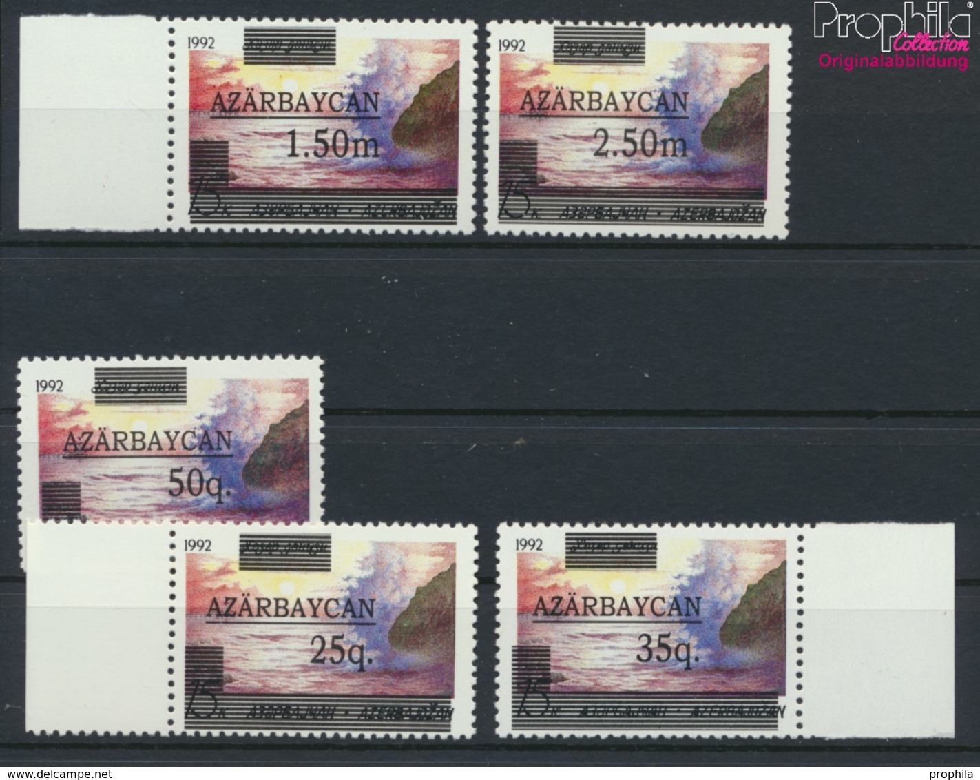 Aserbaidschan 70II-74II (kompl.Ausg.) Postfrisch 1992 Aufdruckausgabe (9458326 - Azerbaïjan