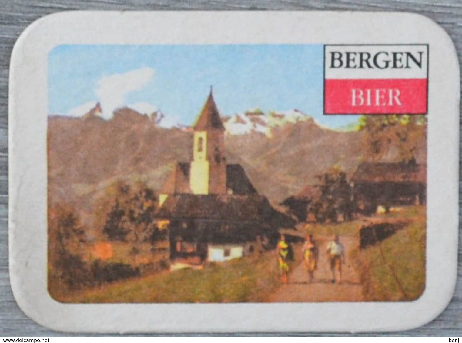 Sous-bock BERGEN BIER (montagne) Bierdeckel Bierviltje Coaster (CX) - Sotto-boccale