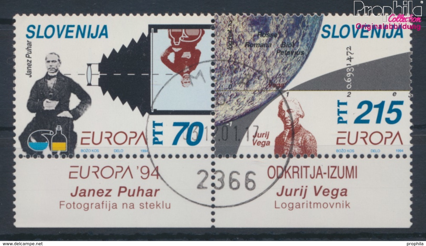 Slowenien 80-81 Paar (kompl.Ausg.) Gestempelt 1994 Entdeckungen Und Erfindungen (9464005 - Slovénie