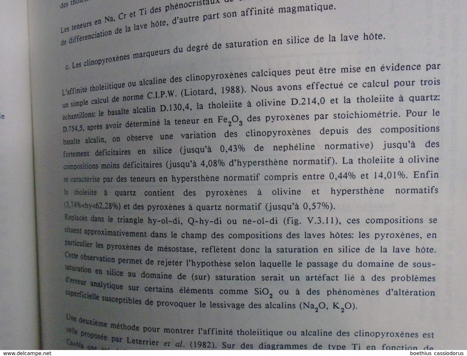 GEOCHIMIE PETROLOGIE DES ROCHES VOLCANIQUES FORAGES EAIO MURUROA POLYNESIE FRANCAISE 1992 CAROFF / MARQUISES TUAMOTU...