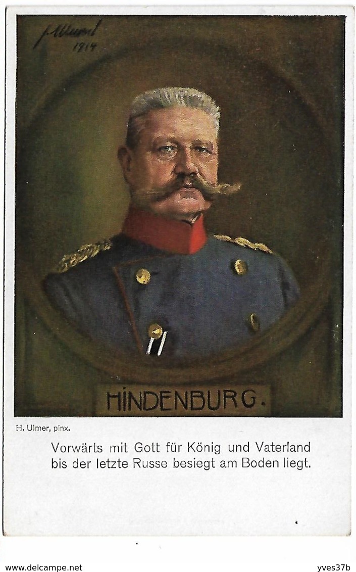 Hindenburg. Vorwärts Mit Gott...... - People