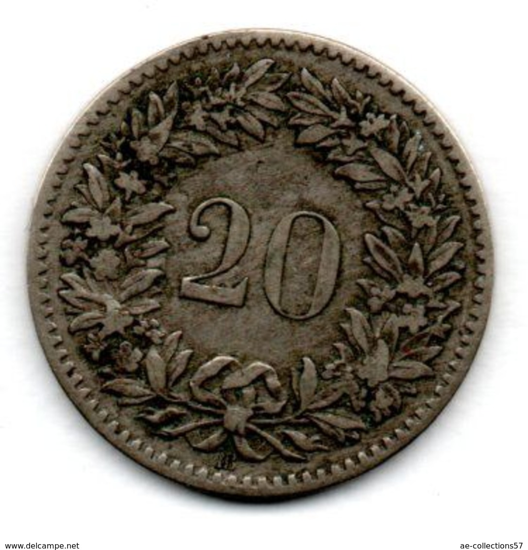 Suisse - 20 Rappen 1850 BB  -  Etat TB+ - Otros & Sin Clasificación