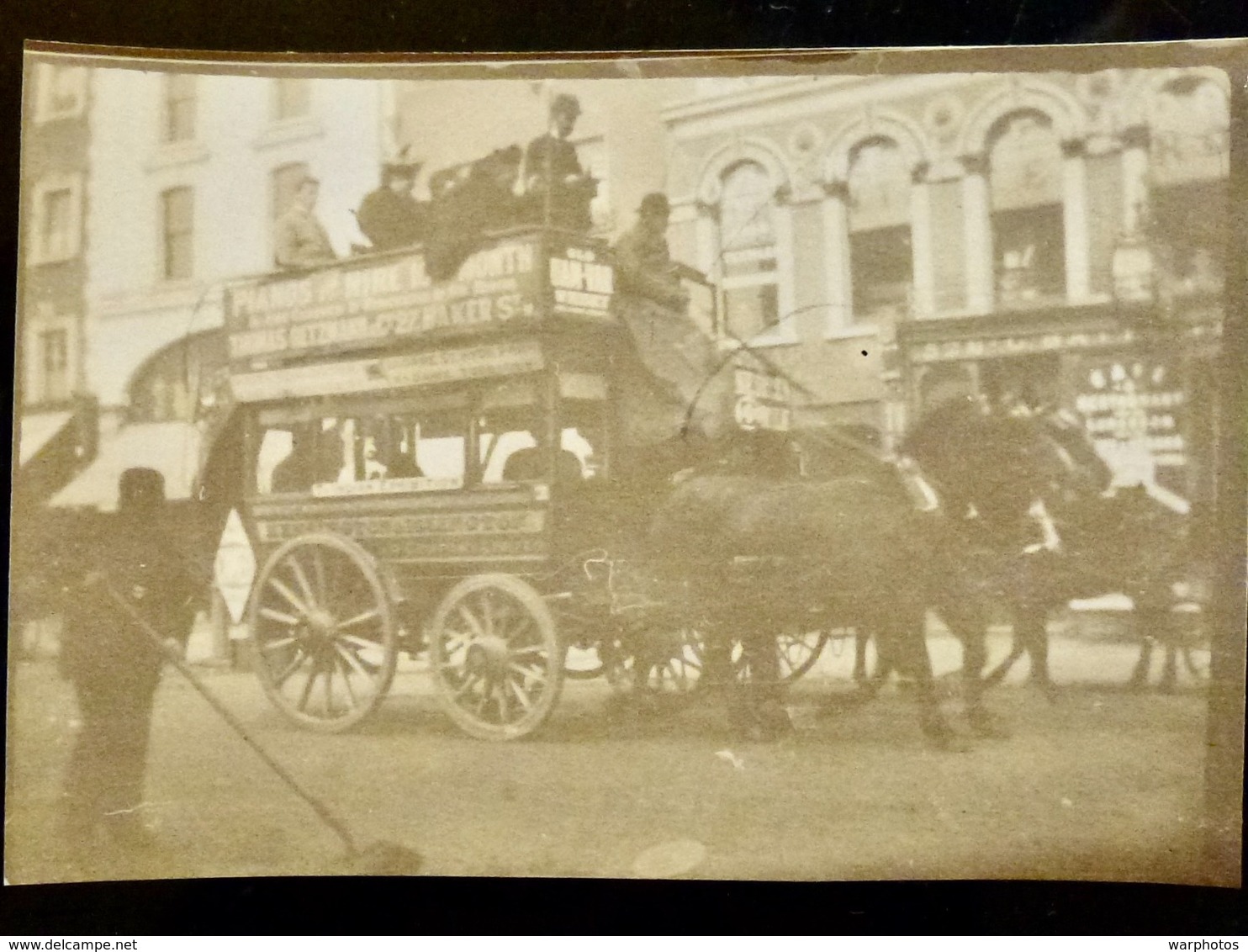 PHOTO ORIGINALE _ VINTAGE SNAPSHOT Circa 1890 : Attelage _ Cheval Chevaux - Transport En Commun - Oud (voor 1900)