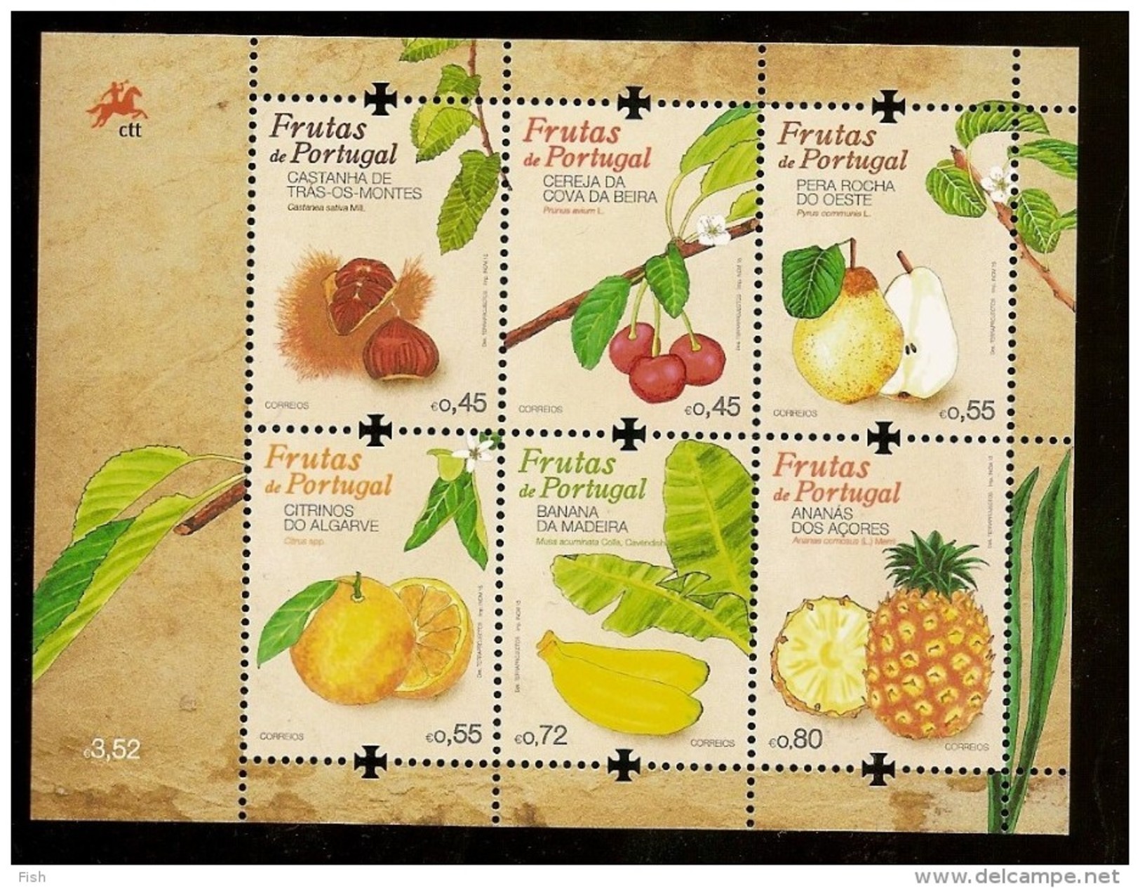 Portugal ** &  Fruit, Portugal 2015 (1) - Unused Stamps