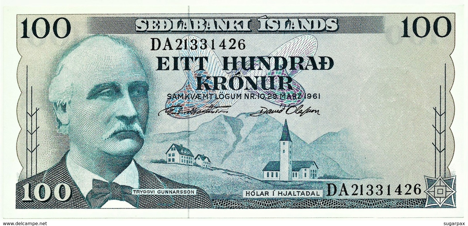 Iceland - 100 Krónur - Unc. - L. 1961 ( Sign. 42 - 1974/1984 ) - Pick: 44 - Serie DA - IJsland