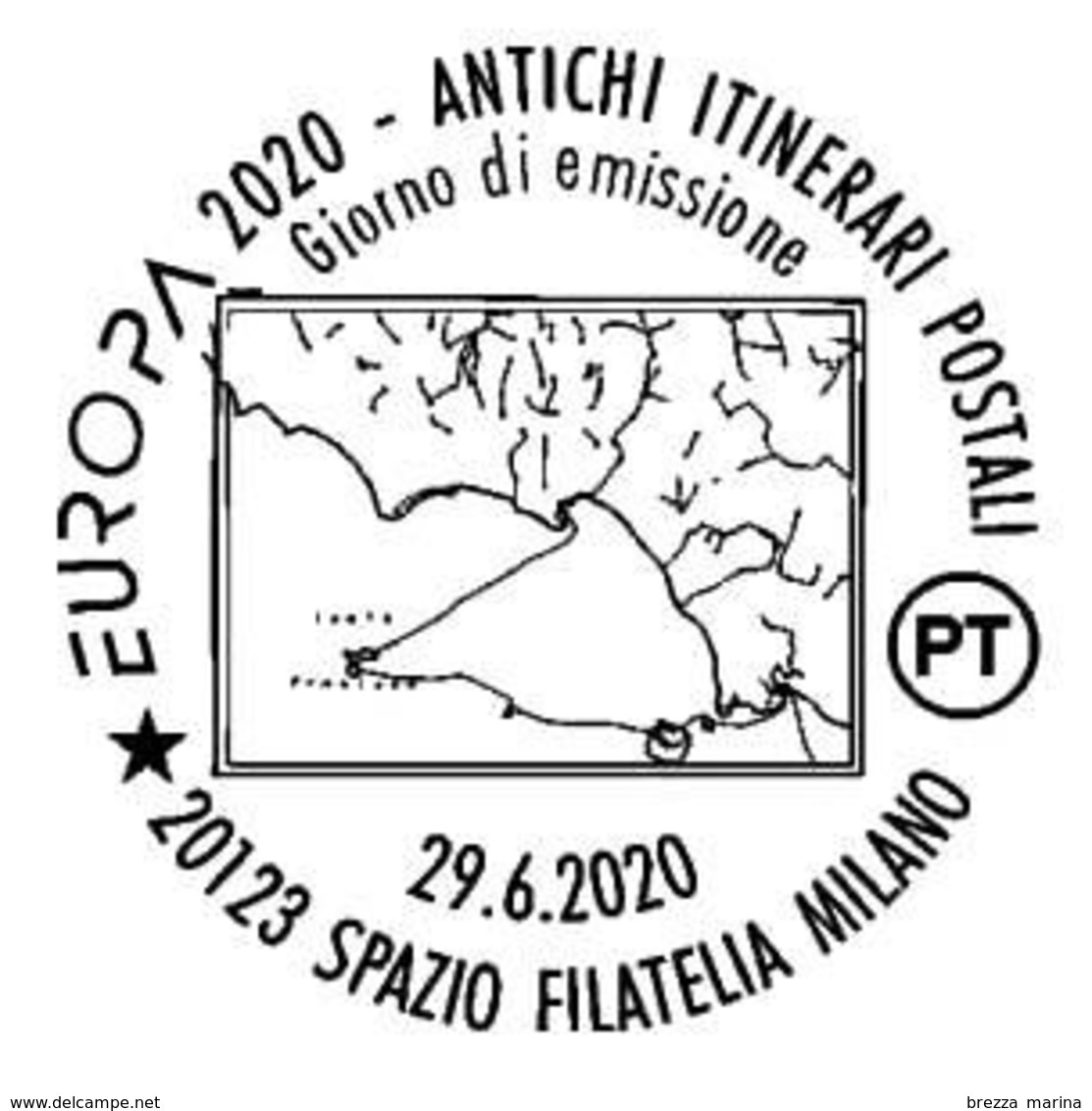 Nuovo - MNH - ITALIA - 2020 - Europa - Antichi Itinerari Postali – Logo - Mappa - B - 2011-20:  Nuovi