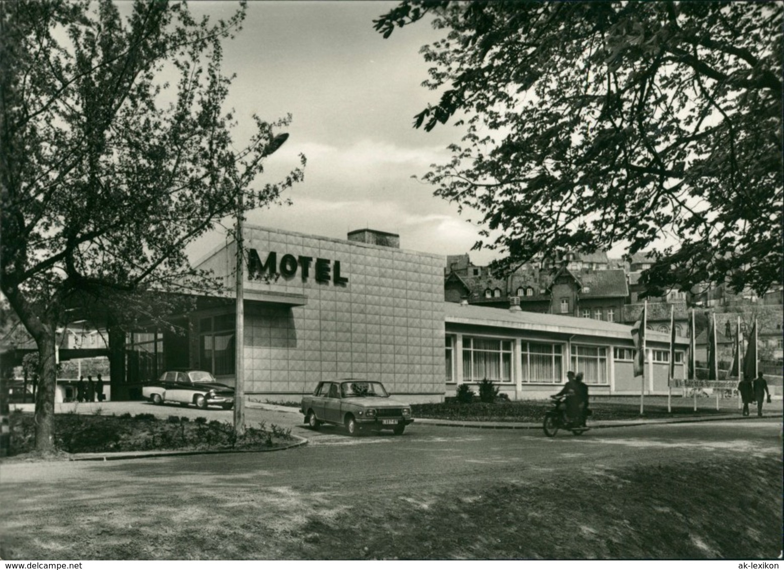 Ansichtskarte Quedlinburg Motel, Autos Und Mopedfahrer DDR Postkarte 1972 - Other & Unclassified