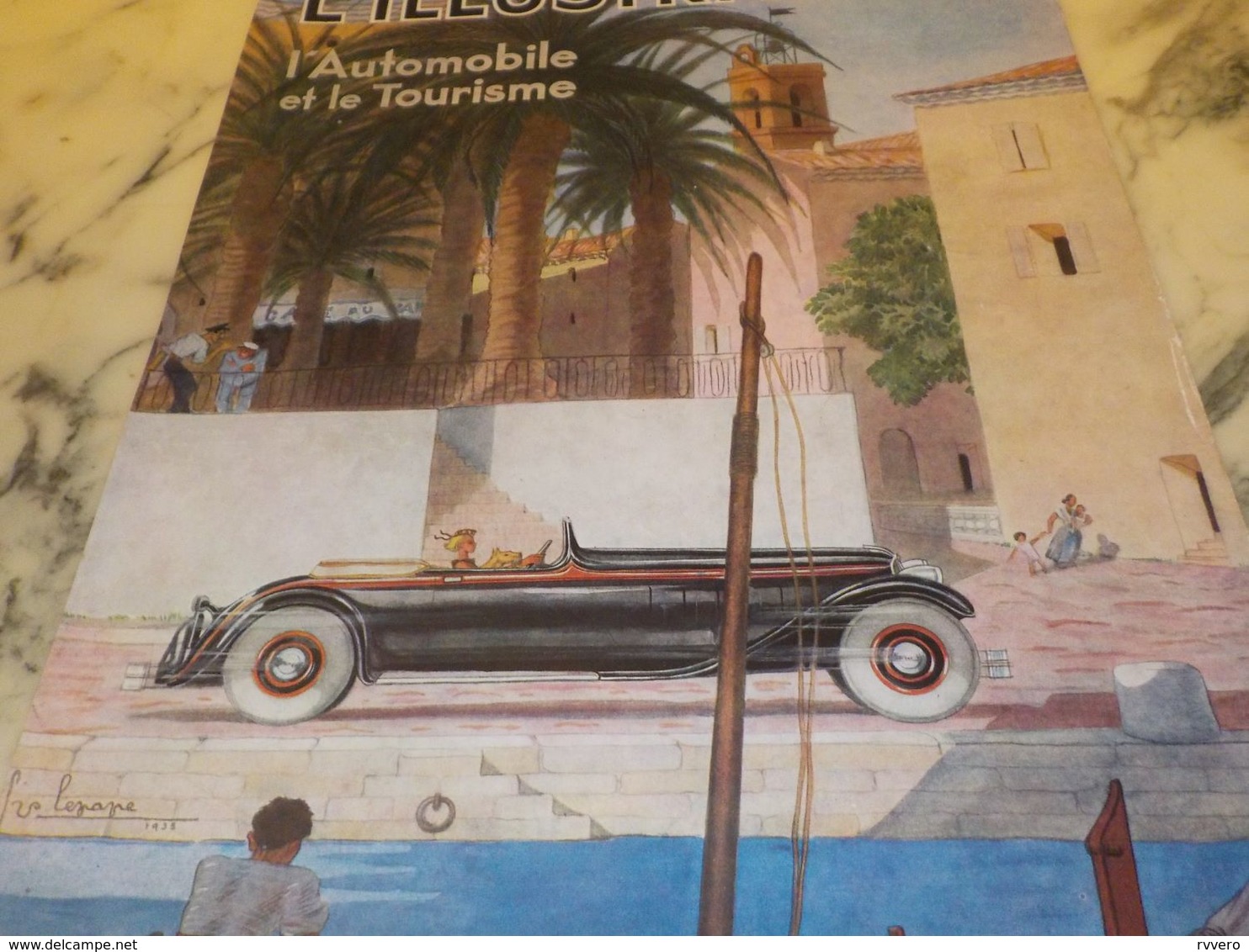 ANCIENNE PUBLICITE ILLUSTRATION TOURIME ET AUTOMOBILE 1933 - Voitures