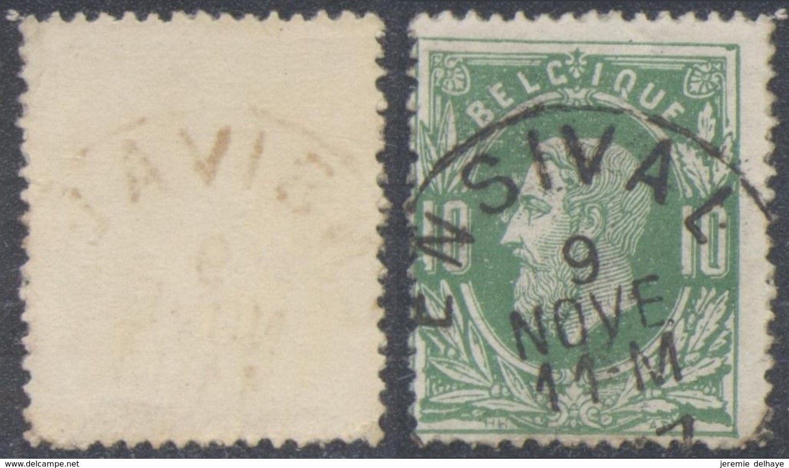 émission 1869 - N°30 Obl Simple Cercle "Ensival" - 1869-1883 Leopold II