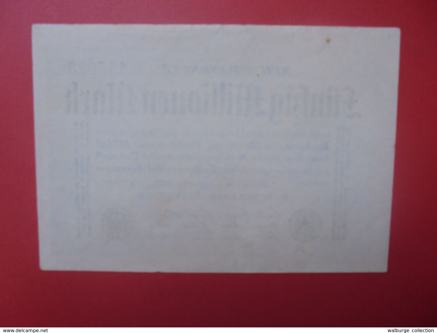 Reichsbanknote 50 MILLIONEN MARK 1923 VARIANTE PAPIER CLAIR SANS (N°)+6 CHIFFRES CIRCULER (B.16) - 50 Millionen Mark