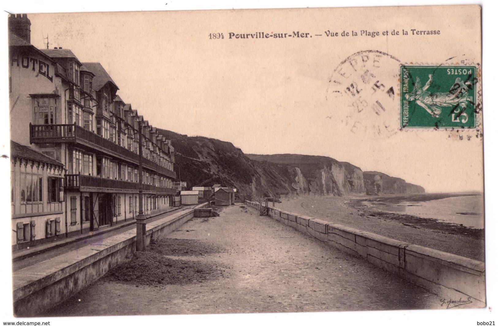 7313 - Pourville Sur Mer ( 76 ) - Vue De La Plage Et De La Terrasse - N°1894 - - Other & Unclassified