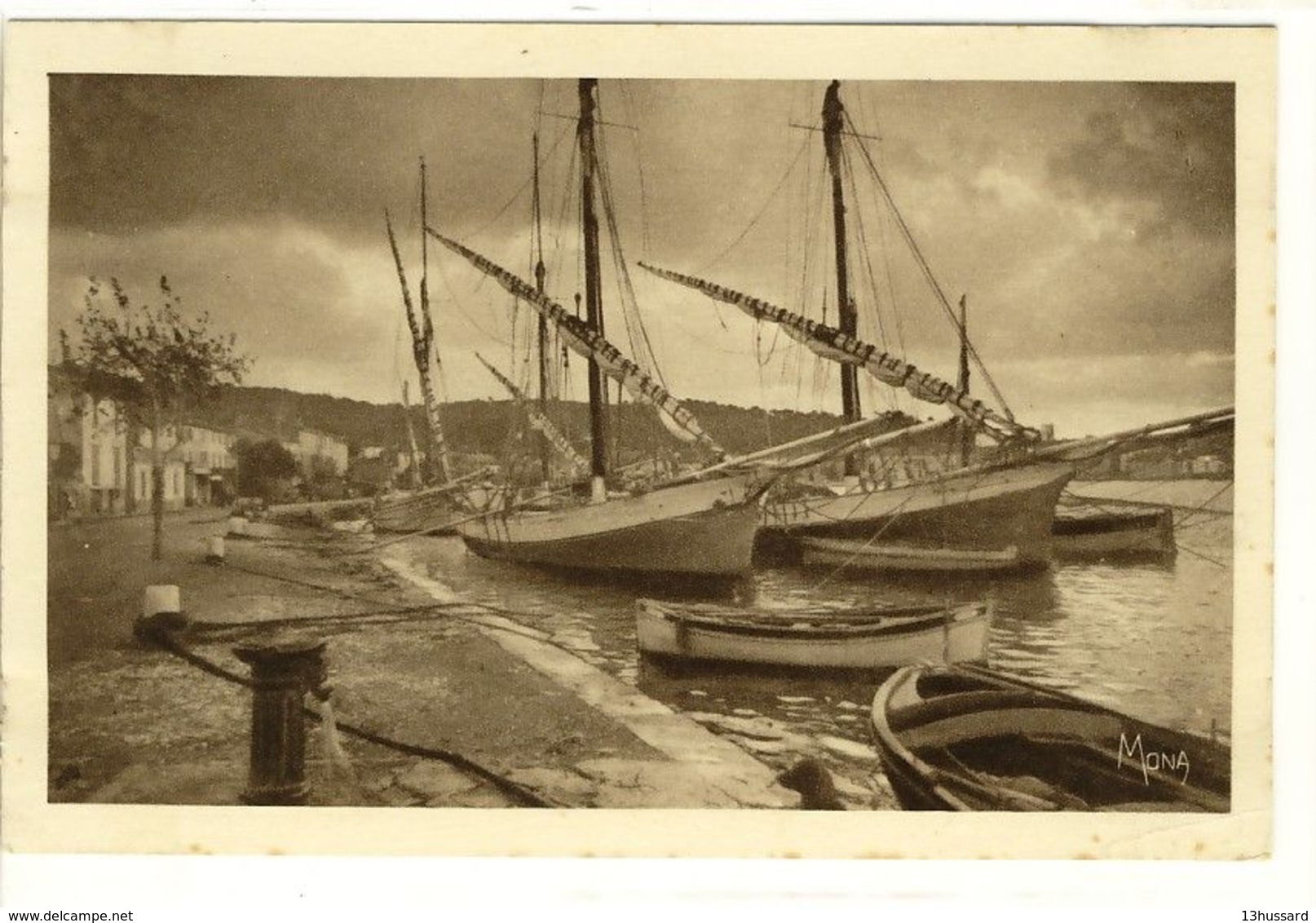 Carte Postale Saint Mandrier - Effet De Soir Au Creux Saint Georges: Petit Port De Pêche - Saint-Mandrier-sur-Mer