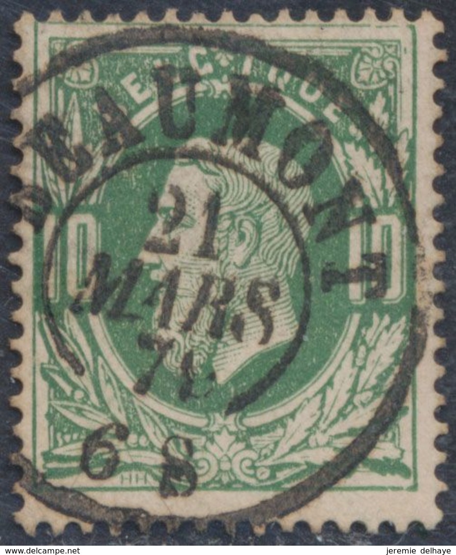 émission 1869 - N°30 Obl Double Cercle "Beaumont". TB / Collection Spécialisée - 1869-1883 Leopold II.
