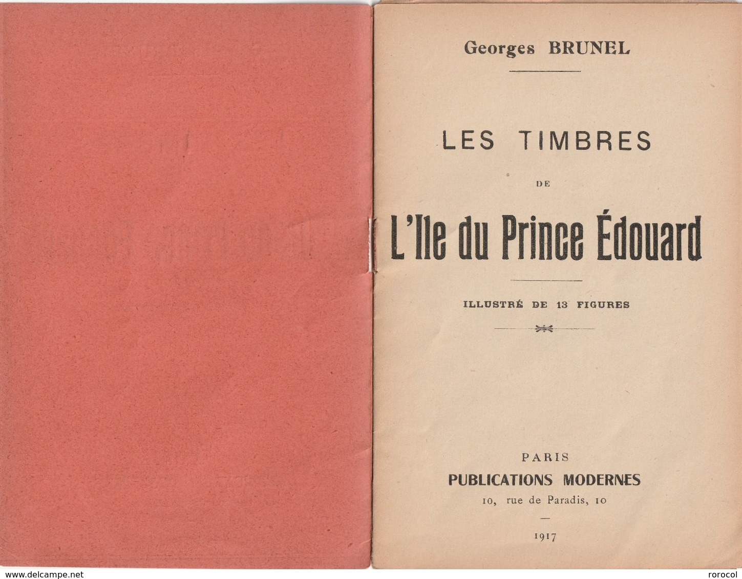 PETIT LIVRET " LES TIMBRES DE L'ILE DU PRINCE EDOUARD " 1917 - Autres & Non Classés