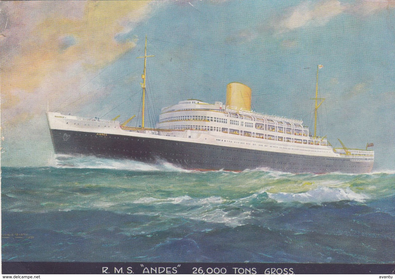 RMS ANDES / UNITED KINGDOM  1955 - Dampfer