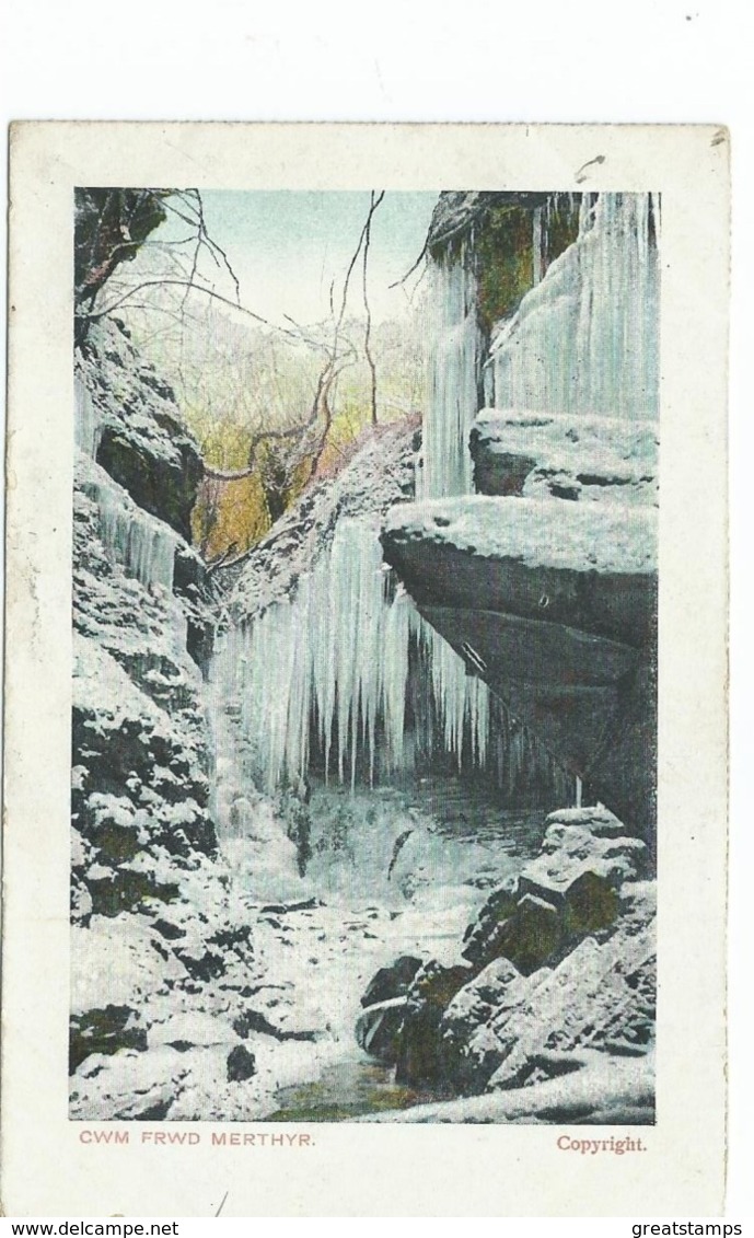 Postcard Wales Merthyr With Richampton Squared Circle Posted 1904 - Contea Sconosciuta