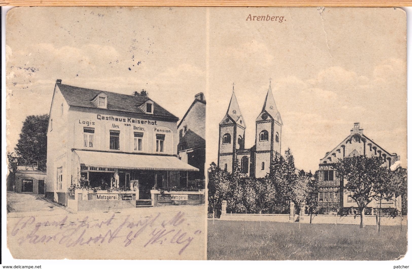 Arenberg (Koblenz) Gasthaus Kaiserhof 1912 - Koblenz