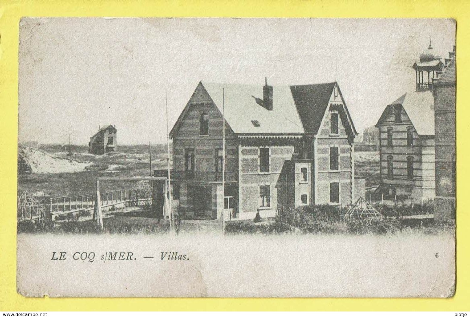 * De Haan - Le Coq Sur Mer (Kust - Littoral) * (Th. Van Den Heuvel, Nr 6) Villas Dans Les Dunes, Duinen, Unique, TOP - De Haan