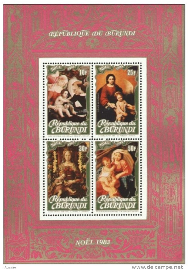 Burundi 1983 OCBnr Bloc 116 *** MNH  Cote 80 Euro Noel Kerstmis Christmas - Unused Stamps