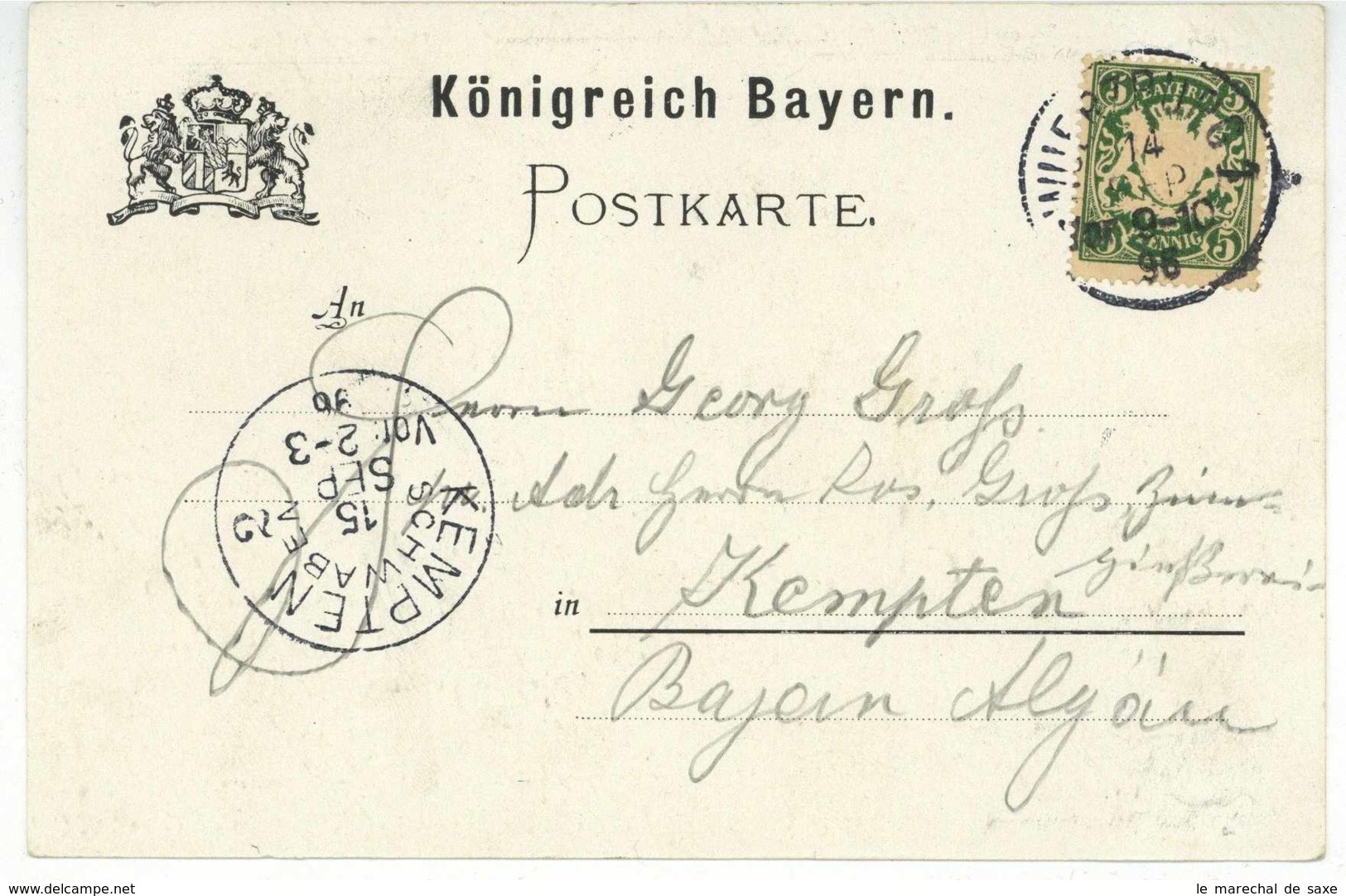 Gruss Aus DETTELBACH Am Main Bayern 1896 Schöne Litho Ansichtskarte - Kitzingen