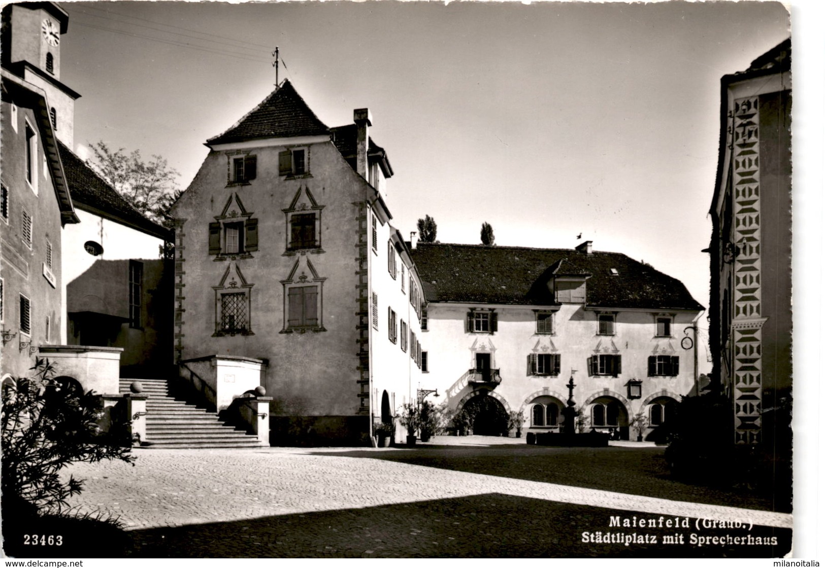 Maienfeld (Graub.) - Städtliplatz Mit Sprecherhaus (23463) - Maienfeld